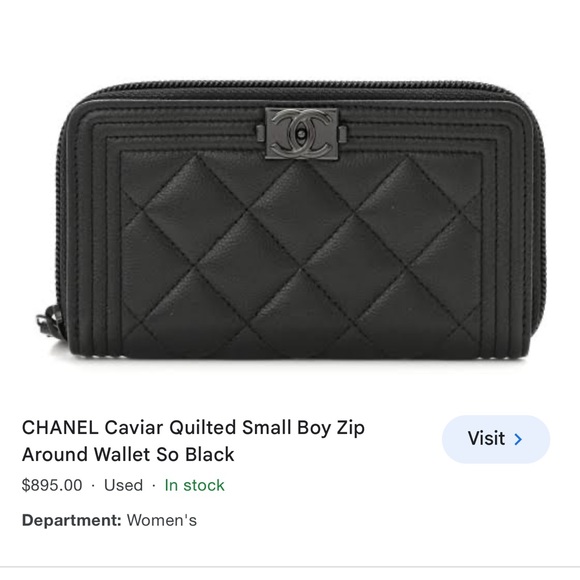 Chanel Caviar Small Boy Wallet - Picture 14 of 14